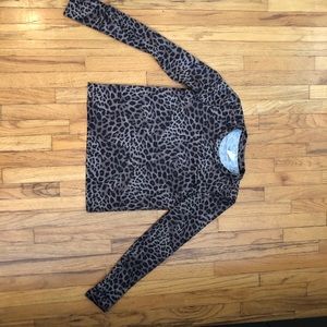 Spiritual gangster cheetah active long sleeve tee